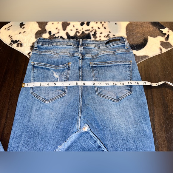 Risen High Rise Distressed Vintage Ankle Straight Leg Jeans Sz. 30/11 - Picture 6 of 10